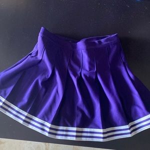 Purple Northwestern or other school cheer skirt